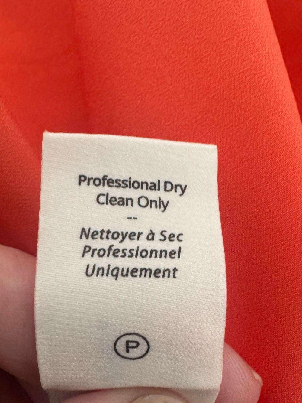 Cinq a Sept One Sleeve Silk Top Neon Coral Asymmetrical Hem Twist Front NWT Med - Picture 10 of 12